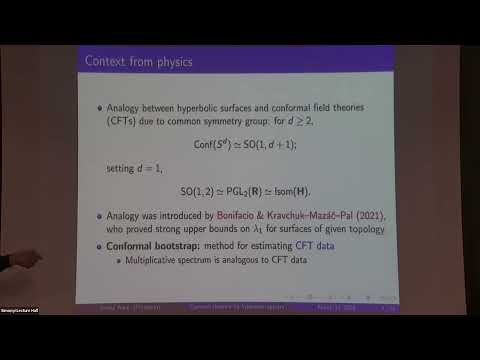 A Converse Theorem for Hyperbolic Surface Spectra and the Conformal Bootstrap Thumbnail