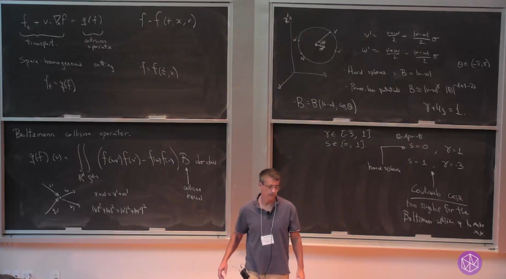 Introductory Workshop: Kinetic Theory & Stochastic Partial Differential Equations: The Fisher information for the Boltzmann and Landau equations: I Thumbnail