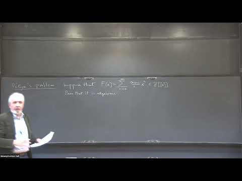 On a Problem of Polya and Some of its Evolutions Thumbnail