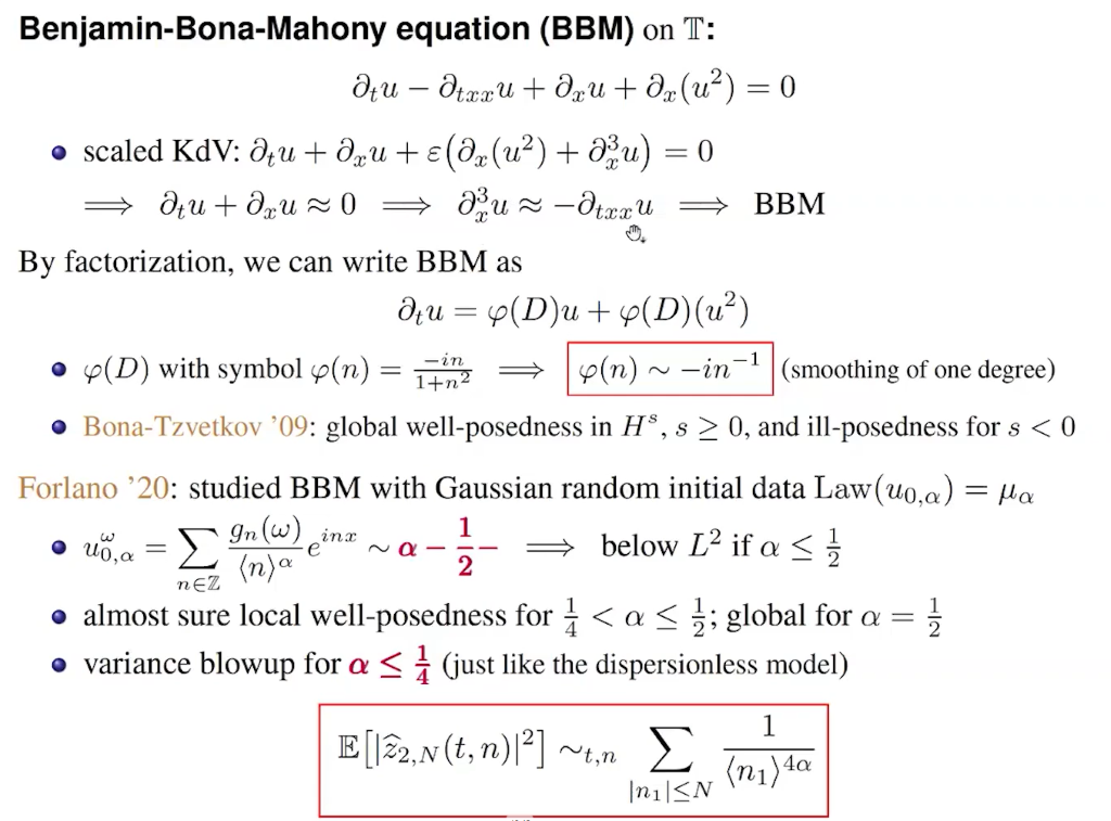 Recent Trends in Stochastic Partial Differential Equations: Probabilistic well-posedness of dispersive PDEs beyond variance blowup Thumbnail